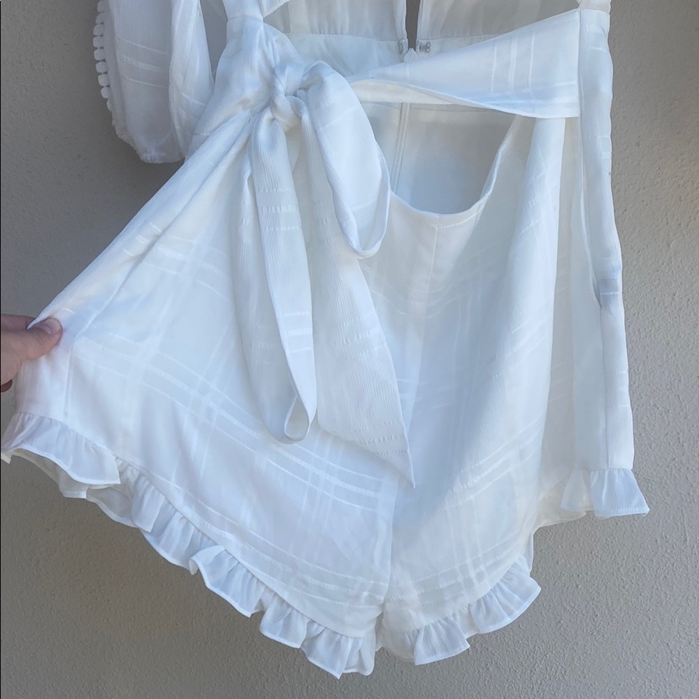 MAJORELLE Enzo Romper in Ivory S NWT - Picture 9 of 16